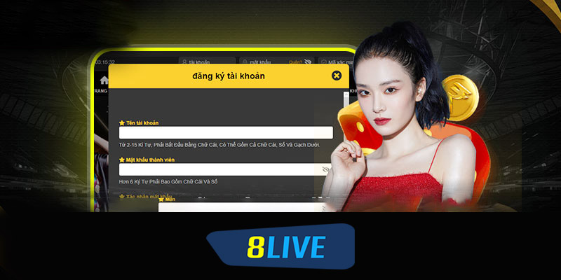 Quy trình đăng ký 8live hiệu quả